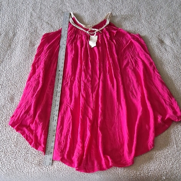 New Sand & Spirit Fuchsia Dress with Braided Neckline - Picture 4 of 5